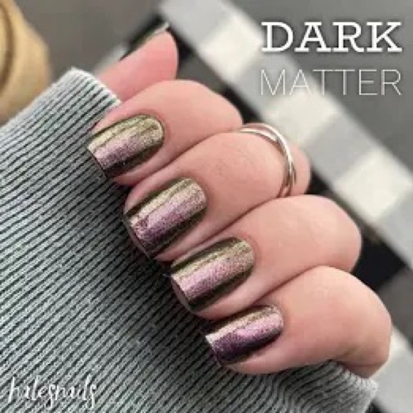 🌸Sale:3/$30🌸 Color Street Nail Polish Strips. Shade: Dark Matter. NWT. - Picture 2 of 2